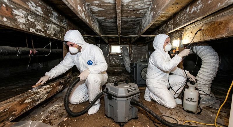 Attic Mold Remediation in Frisco, TX